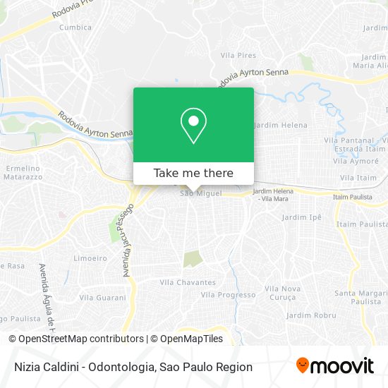 Nizia Caldini - Odontologia map