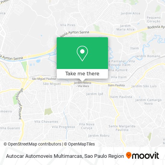 Autocar Automoveis Multimarcas map