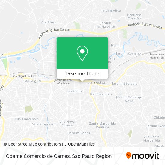 Mapa Odame Comercio de Carnes