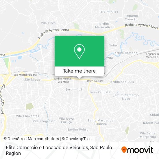 Elite Comercio e Locacao de Veiculos map