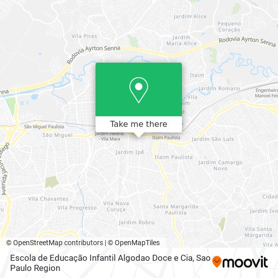 Mapa Escola de Educação Infantil Algodao Doce e Cia