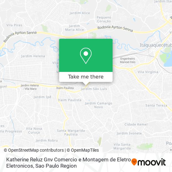 Mapa Katherine Reluz Gnv Comercio e Montagem de Eletro Eletronicos