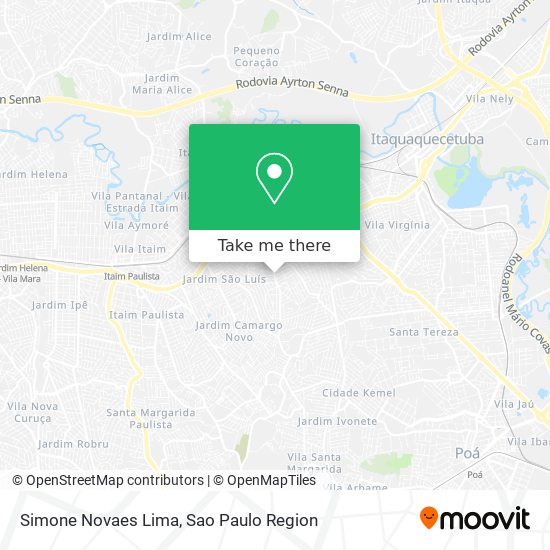 Simone Novaes Lima map