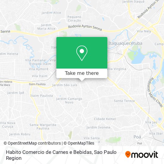 Mapa Habito Comercio de Carnes e Bebidas