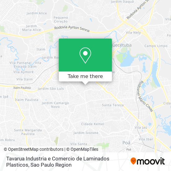 Mapa Tavarua Industria e Comercio de Laminados Plasticos