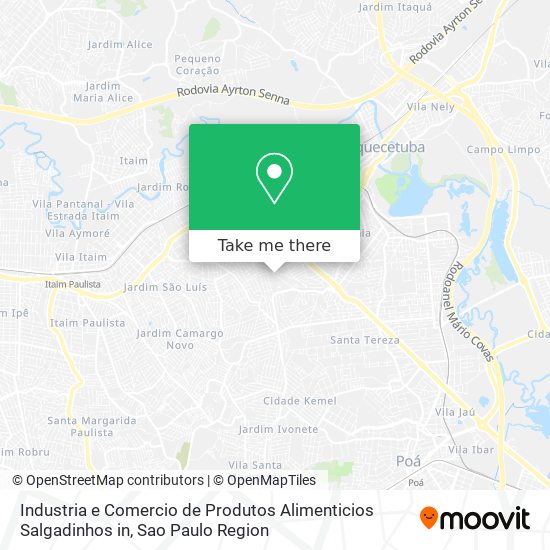 Industria e Comercio de Produtos Alimenticios Salgadinhos in map