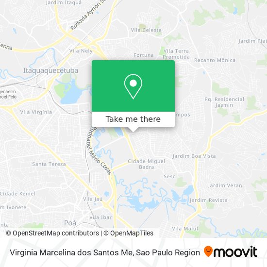 Virginia Marcelina dos Santos Me map