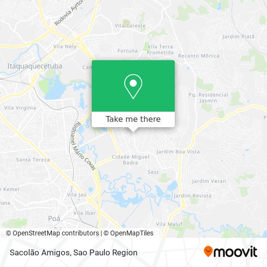 Sacolão Amigos map