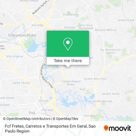 Mapa Fcf Fretes, Carretos e Transportes Em Geral