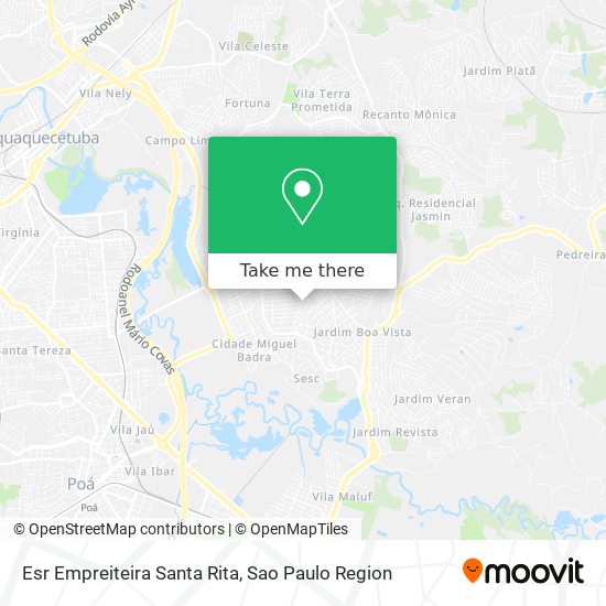 Esr Empreiteira Santa Rita map