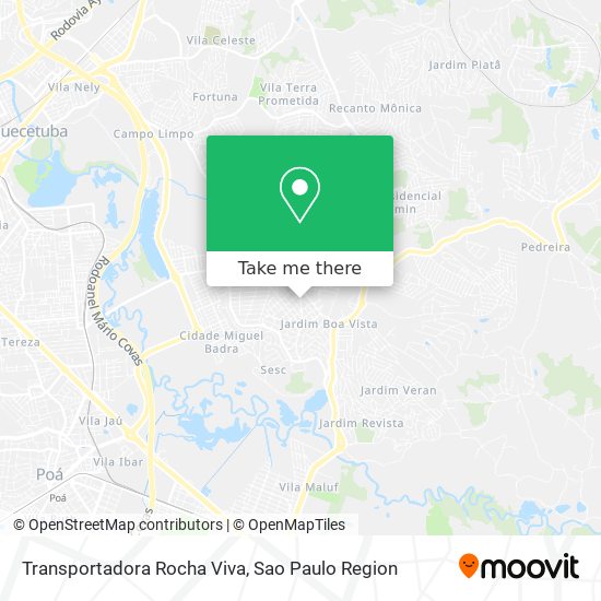 Mapa Transportadora Rocha Viva