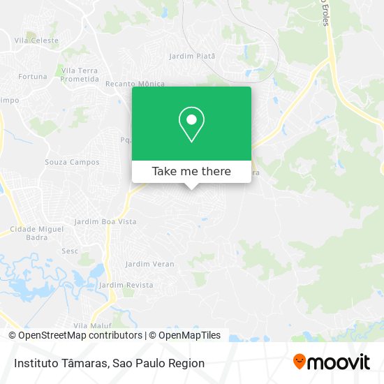 Instituto Tâmaras map