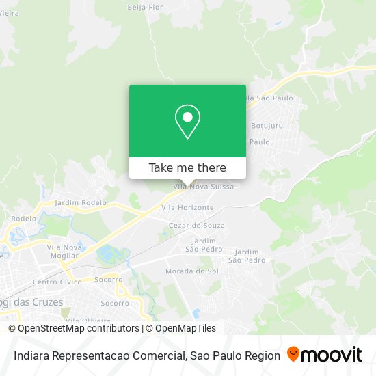 Indiara Representacao Comercial map