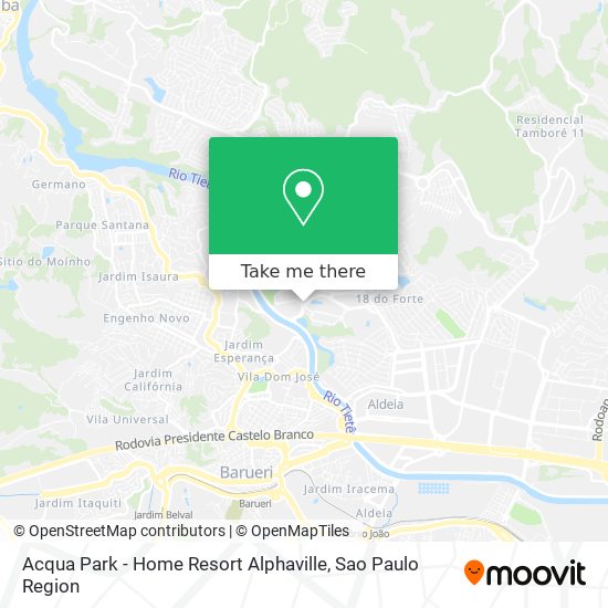 Acqua Park - Home Resort Alphaville map