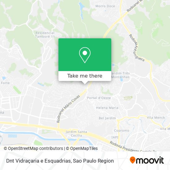 Dnt Vidraçaria e Esquadrias map