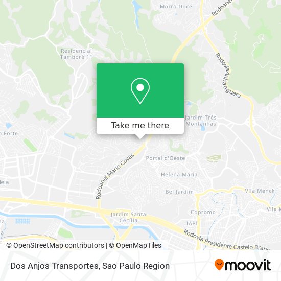 Mapa Dos Anjos Transportes