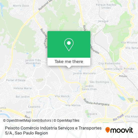 Peixoto Comércio Indústria Serviços e Transportes S / A. map