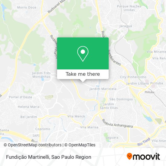 Fundição Martinelli map