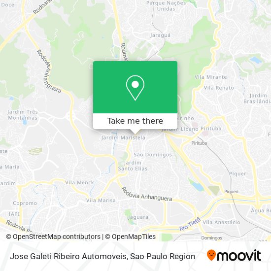 Mapa Jose Galeti Ribeiro Automoveis
