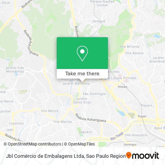 Jbl Comércio de Embalagens Ltda map