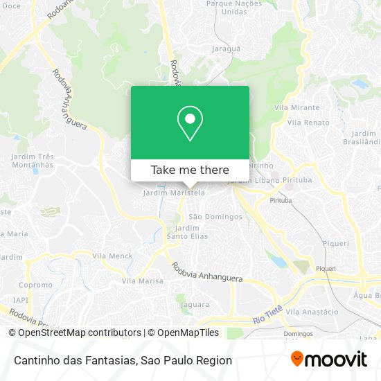 Cantinho das Fantasias map