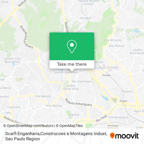 Mapa Scarfi Engenharia,Construcoes e Montagens Indust