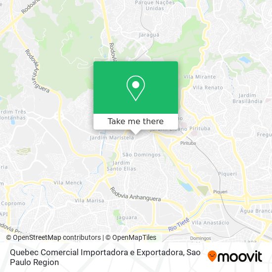 Quebec Comercial Importadora e Exportadora map