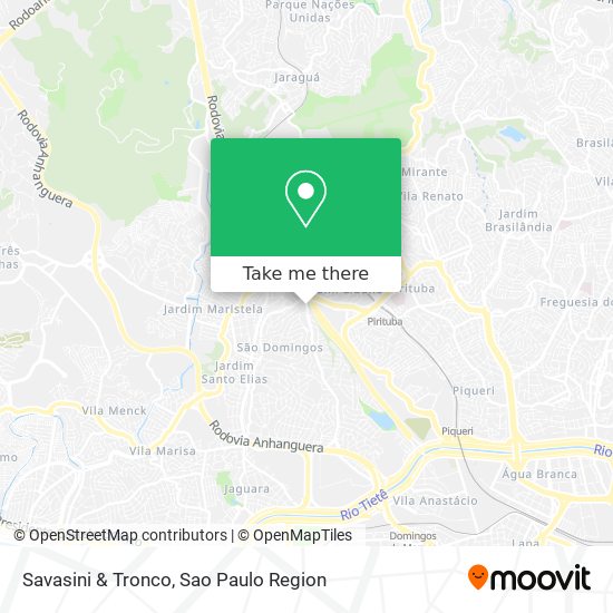 Mapa Savasini & Tronco