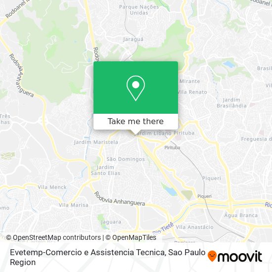 Evetemp-Comercio e Assistencia Tecnica map