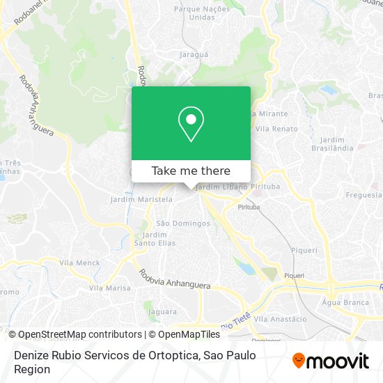 Denize Rubio Servicos de Ortoptica map
