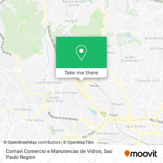 Comavi Comercio e Manutencao de Vidros map