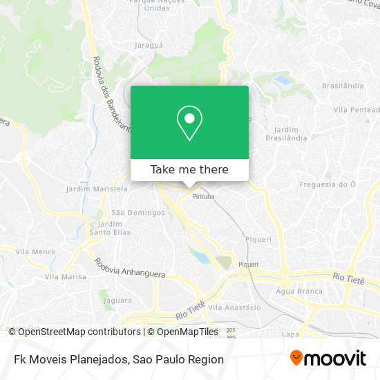 Mapa Fk Moveis Planejados