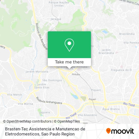 Mapa Brasten-Tec Assistencia e Manutencao de Eletrodomesticos