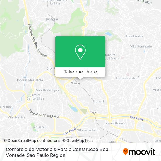 Comercio de Materiais Para a Construcao Boa Vontade map