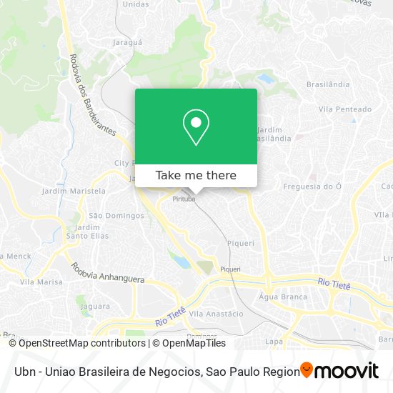 Ubn - Uniao Brasileira de Negocios map