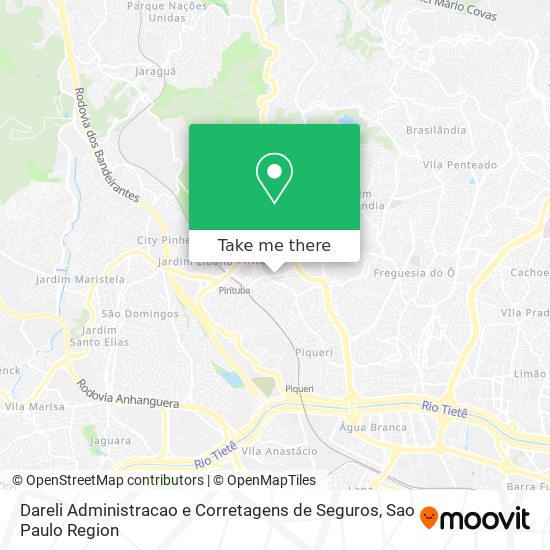 Dareli Administracao e Corretagens de Seguros map