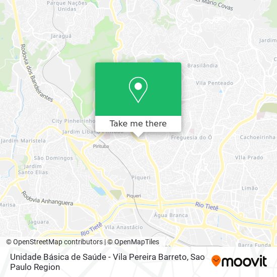 Unidade Básica de Saúde - Vila Pereira Barreto map