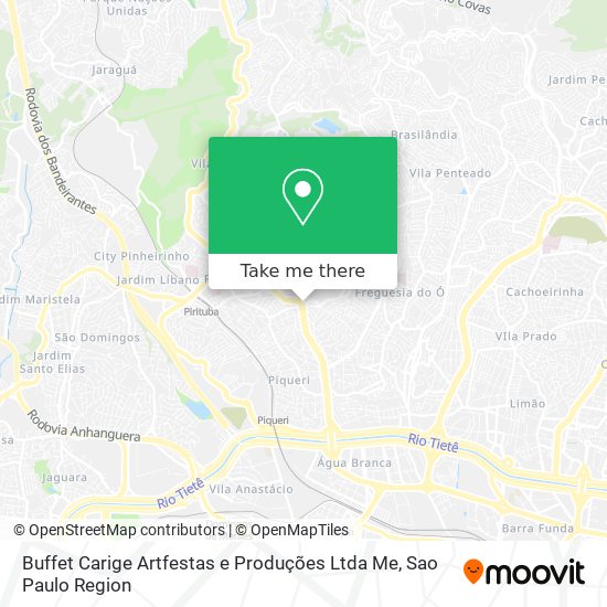 Buffet Carige Artfestas e Produções Ltda Me map