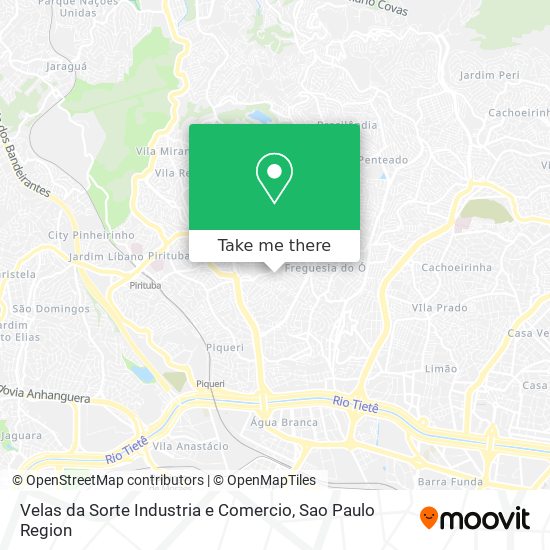 Mapa Velas da Sorte Industria e Comercio