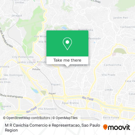 M R Cavichia Comercio e Representacao map