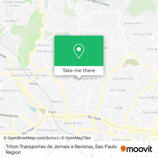 Triton Transportes de Jornais e Revistas map