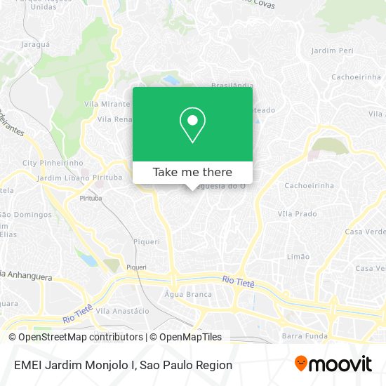 Mapa EMEI Jardim Monjolo I