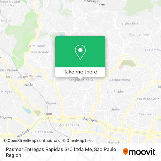 Pasmar Entregas Rapidas S / C Ltda Me map