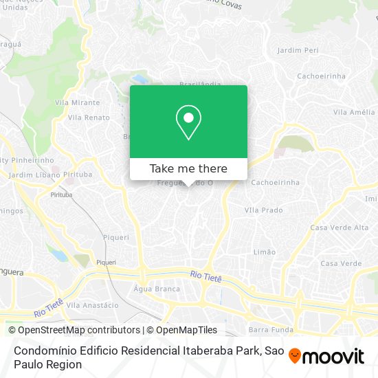 Condomínio Edificio Residencial Itaberaba Park map