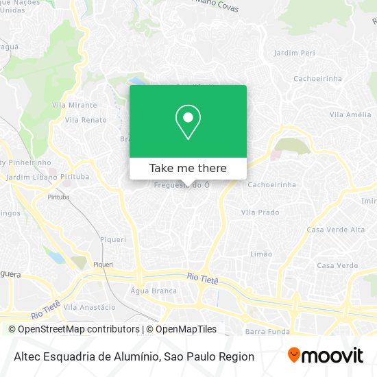 Mapa Altec Esquadria de Alumínio