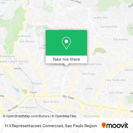 H.V.Representacoes Comerciais map