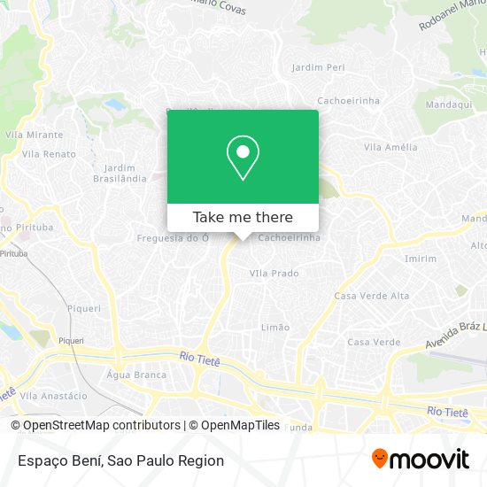 Espaço Bení map