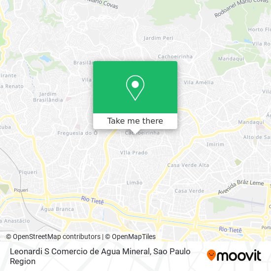 Leonardi S Comercio de Agua Mineral map