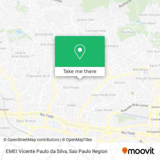 EMEI Vicente Paulo da Silva map