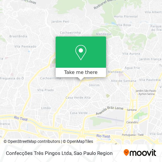 Mapa Confecções Três Pingos Ltda